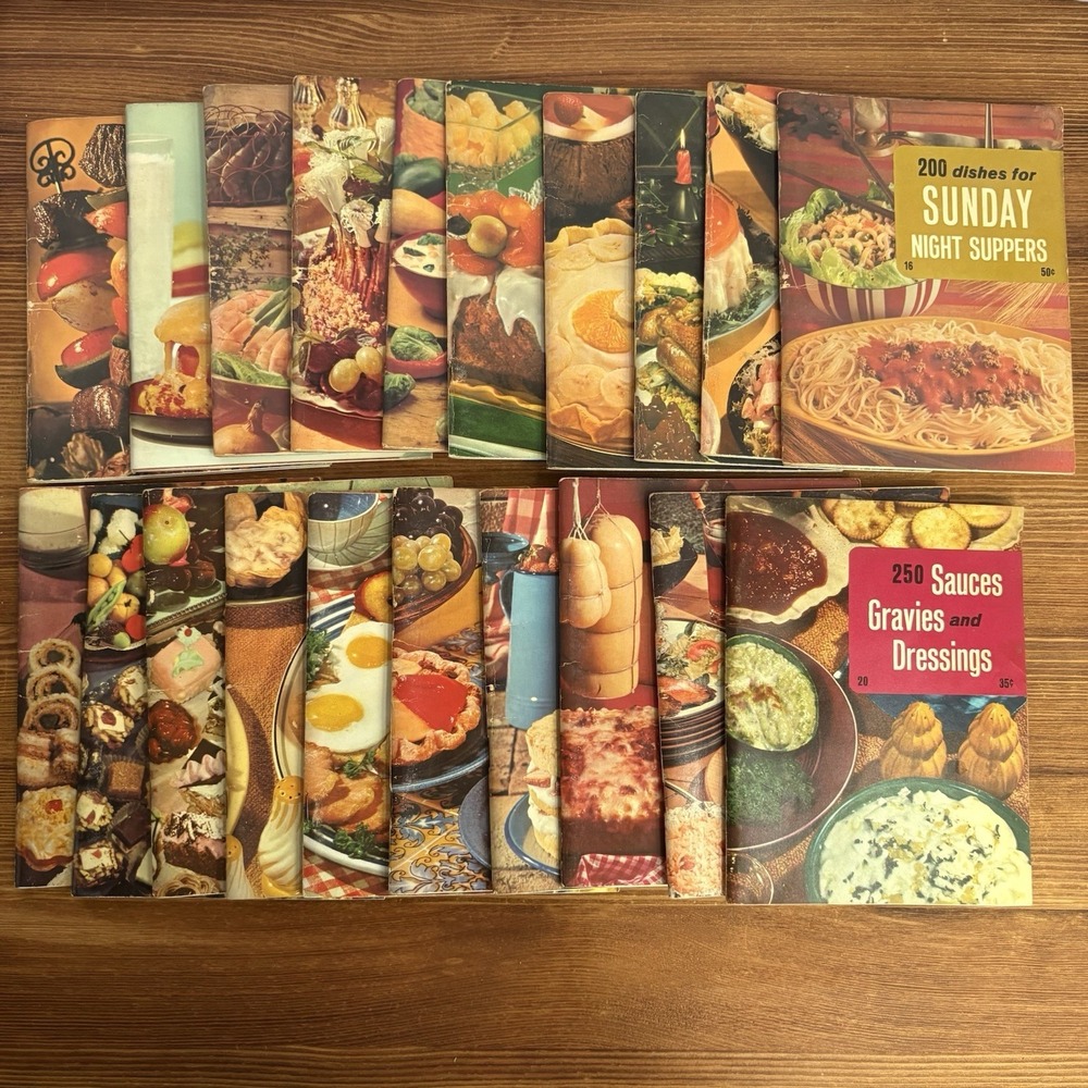 Vintage Culinary Arts Institute Cookbook Booklet Lot of 20 Consolidated Pub